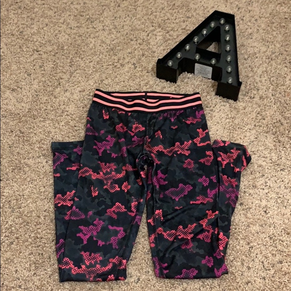 Coral And Purple Leggings